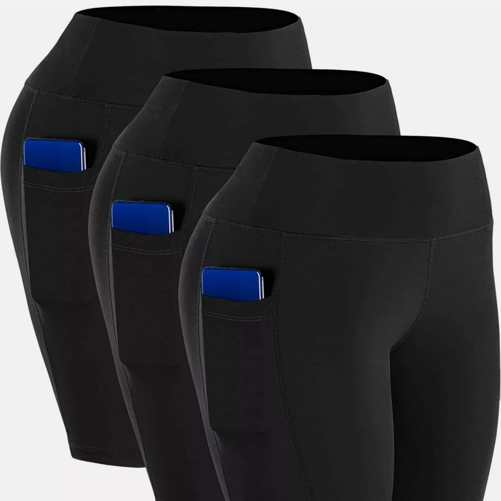 3 pair Women's High Waist Running Workout Shorts